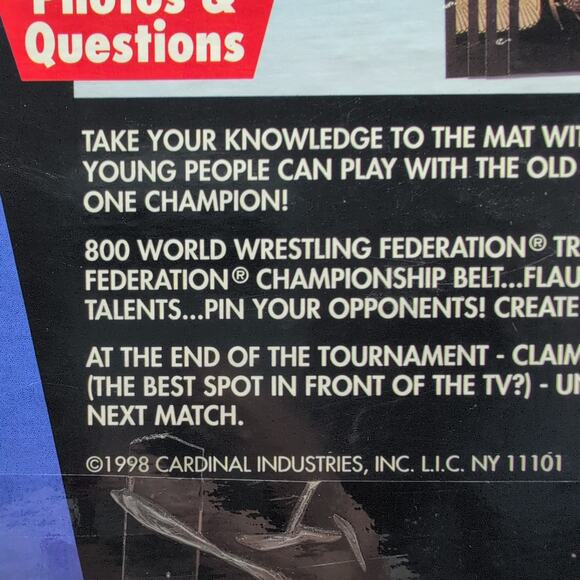 VTG 1998 WWF 2nd Edition Trivia Game Wrestler Cards - Picture 11 of 11